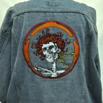 Embroidery on denim jacket