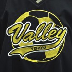 Valley Venom on soccer jersey