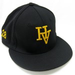 HV cap with puff embroidery