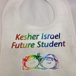 Kesher Israel heat press on bib