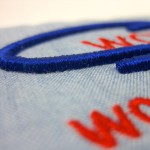 WCR puff embroidery close-up