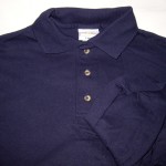 Navy Anvil long sleeve Jersey Knit= 3S, 3M, 3L, 3XL, 3XXL; $2 each