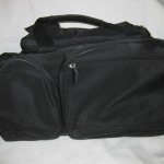 Black Tennis Duffel with pre-existing embroidery on opposite side, $5 each - 18 available